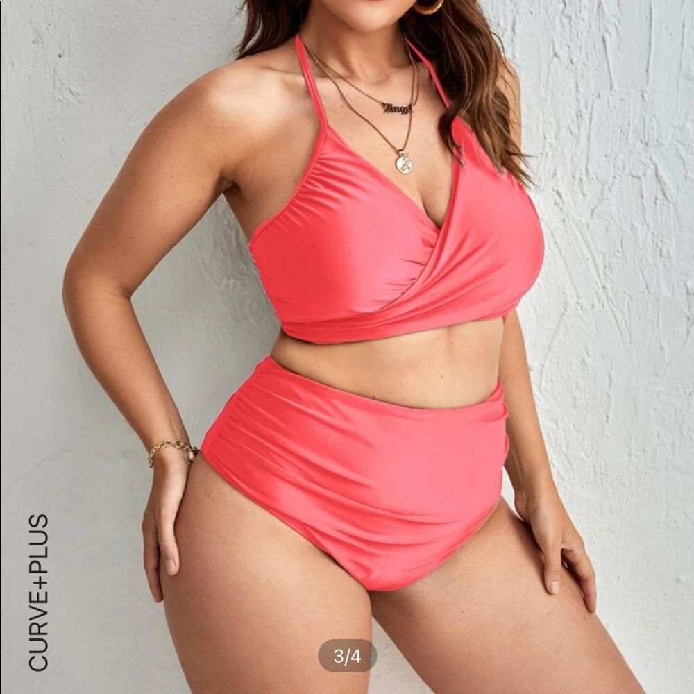 Ruched High Waisted Swimsuit